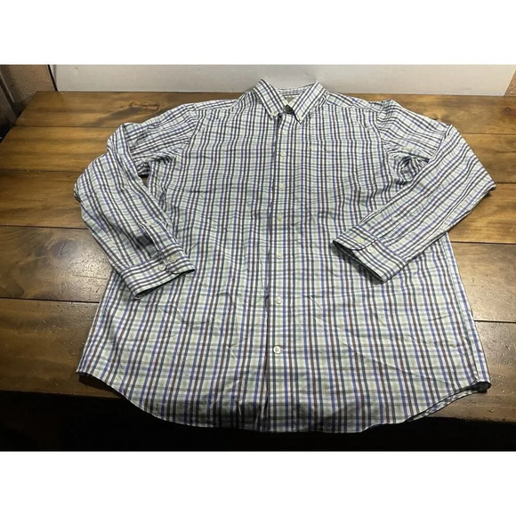 Duluth Trading Shirt Men’s XL Tall Wrinkle Fighter Long Sleeve Multicolor Plaid - Picture 1 of 7